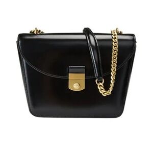 Veronica Beard Double Link Flap Bag, Black